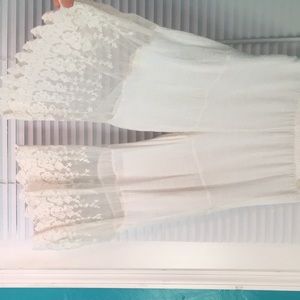 Palazzo Capri White Pants